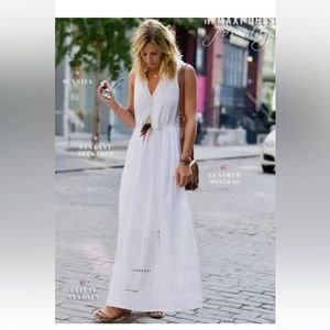 Madewell Piazza Tassel Maxi Dress -  White Sz 12